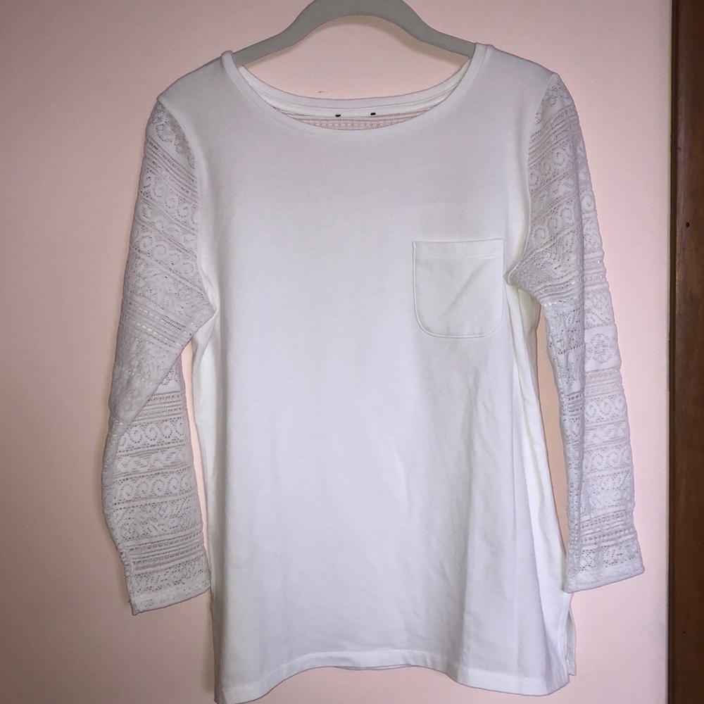 Talbots white long sleeve
